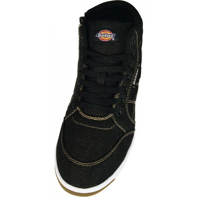 Dickies ディッキーズ ハイカット セーフティーシューズ D-3311 26cm ブラック 安全靴 デニム調 鋼製先芯 作業靴