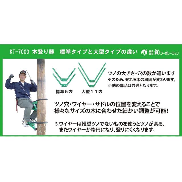 和コーポレーション 木登り器「与作」大型タイプ Y-4 木登り 森林 林業 枝打ち 剪定_1