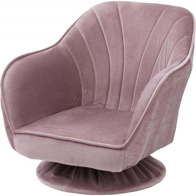 武田コーポレーション デザイン回転座椅子 AT2-DK56 ピンク ひじ掛け チェア 椅子 座椅子 可愛いの通販は