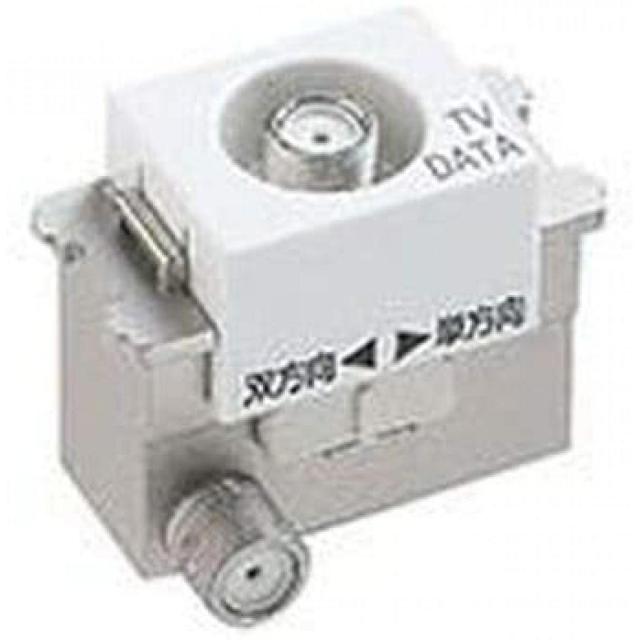 パナソニック(Panasonic)  埋込高シールドテレビターミナル(10~3224MHz)(フィルタ付)(ホワイト) WCS3614W　テレビ端子