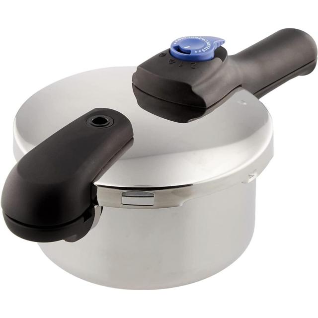 パール金属 圧力鍋 ステンレス 2.5L 軽~い 切替式 片手 時短 IH対応 HB-2055　オール熱源 軽量 圧力切替式 ごはんも炊ける