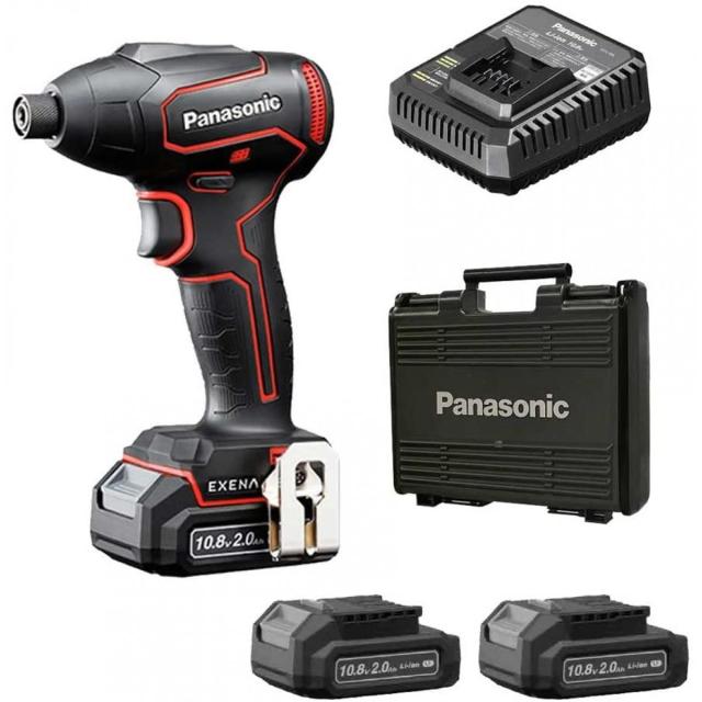 Panasonic パナソニック電動工具 インパクトドライバー  充電インパクトドライバー EZ1P31 10.8V 2.0Ah  Lシリーズ レッド EZ1P31F10D-Rの通販は