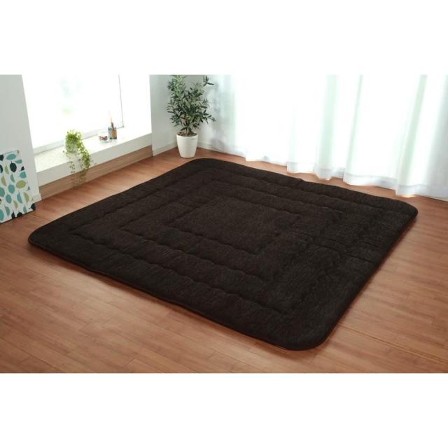 【i】【代引不可】 イケヒコ こたつ敷布団 ラグ ふっくら敷 撥水 モデルノ ブラウン 190×240cm 6022739【北海道・沖縄・離島不可】
