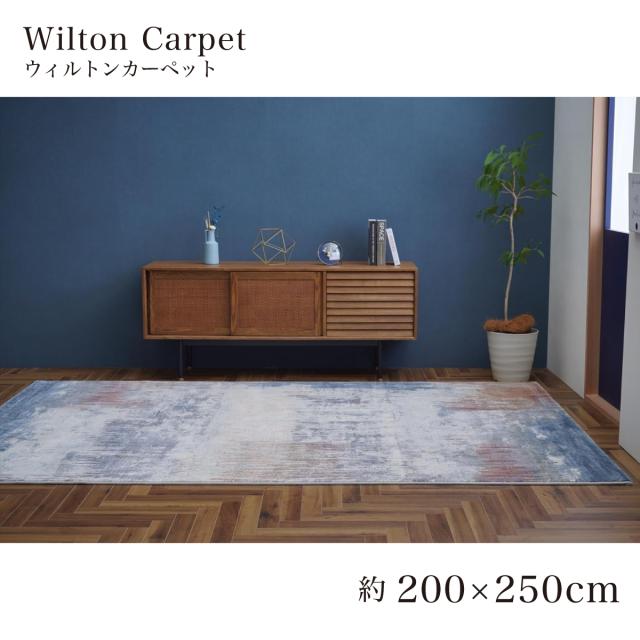 【I】【代引不可】 イケヒコ ラグ カーペット ウィルトン織 ロマネ 約200×250cm ホットカーペット対応 デザイン 床暖房対応 【北海道・沖縄・離島不可】の通販は