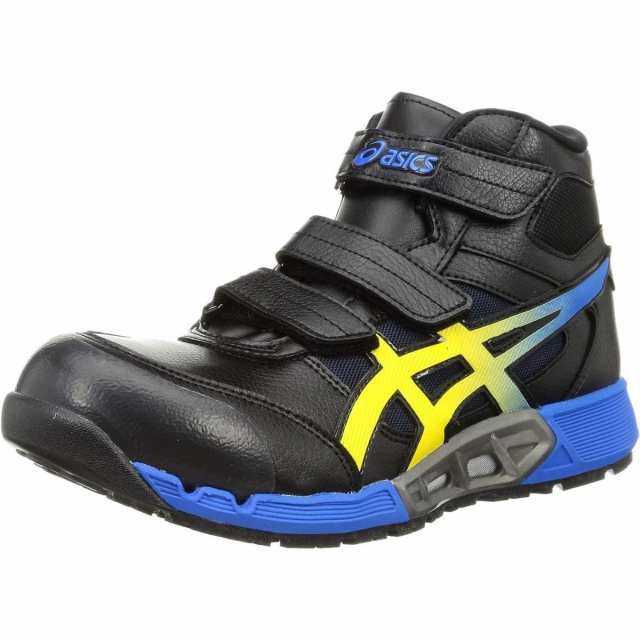 アシックス asics 安全靴/作業靴 24.5cm ウィンジョブ WINJOB CP308AC ブラック×ヴァイブラントイエロー JSAA規格A種 3E相当 ベルトタイプ ハイカット