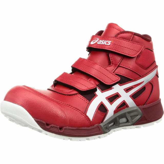 アシックス asics 安全靴/作業靴 28.0cm ウィンジョブ WINJOB CP308AC クラシックレッド×ホワイト JSAA規格A種 3E相当 ベルトタイプ ハ