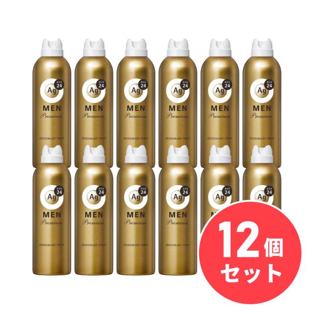 【まとめ買い】Ag エージーデオ24デオドラントスプレー プレミアム（無香性）LL 180g×12個セット 冷却スプレー 制汗スプレー 制汗剤 熱中症対策