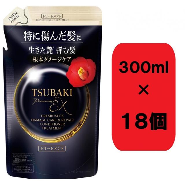 【まとめ買い】ファイントゥデイ  ＴＳＵＢＡＫＩ 割り増し金ＥＸ 不都合世話をする＆取り繕い コンディショナートリートメント つめかえ用 300ml×18本