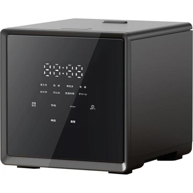 【在庫有・即納】[山善] 炊飯器 一人暮らし 4合 マイコン式 二人暮らし 3.0mm厚釜 低温調理 炊き分けメニュー6種 保温 予約 玄米  ブラック YJS-CM072(B)