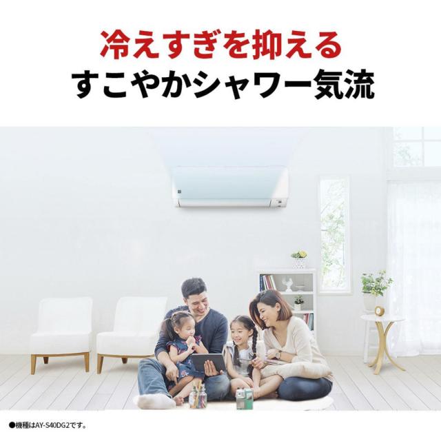 【在庫有・即納】SHARP S-DGシリーズ スタンダードエアコン 8畳用 AY-S25DG-Wプラズマクラスター_4