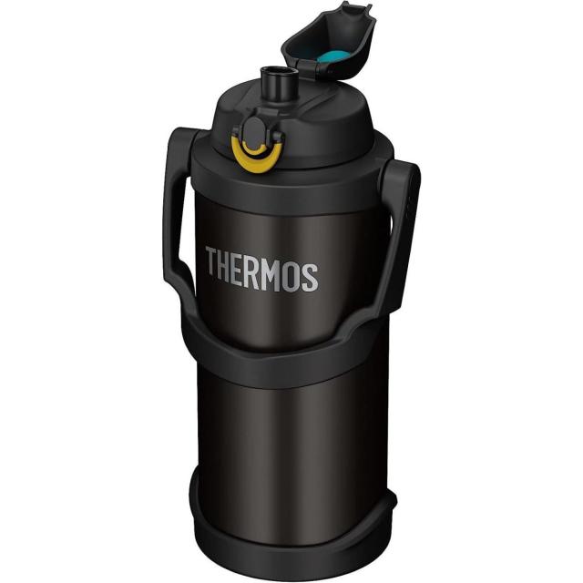 サーモス THERMOS 水筒 大容量 真空断熱 スポーツジャグ 3L ブラック FJQ-3000 BK スポーツドリンク対応 保冷専用 ワンタッチ 通学 部活_1