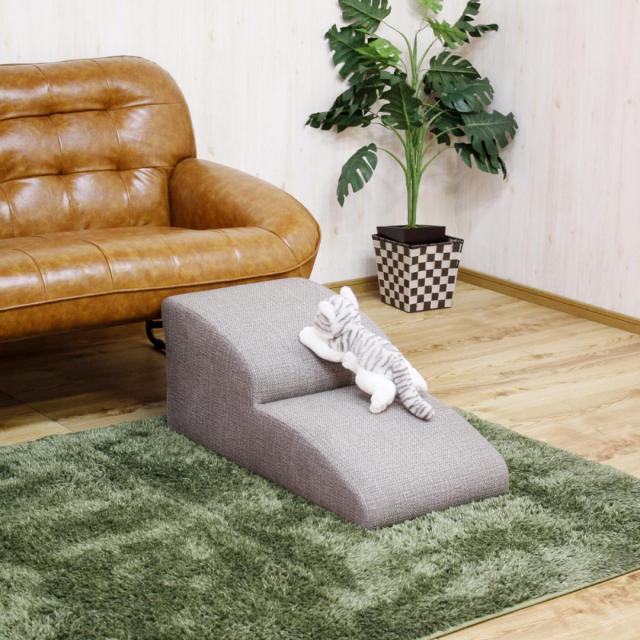 【I】後藤家具物産 ドックステップ2段 DS-STEP-2-BR　ペット家具 踏み台【代引き不可】【離島不可】