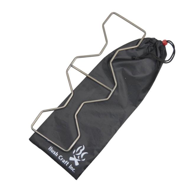 Bush Craft Inc. ブッシュクラフト たき火（焚き火）ゴトク Pro（純チタン中空パイプ）　アウトドア/キャンプ/グランピングの通販は 5,887円