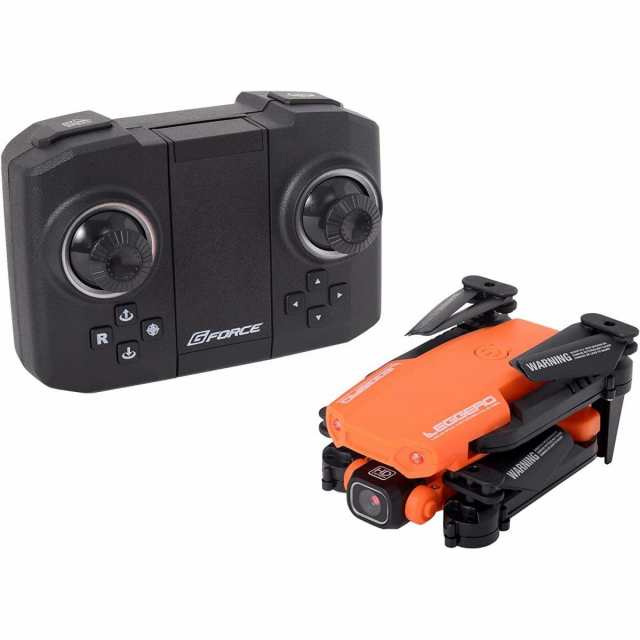 ジーフォース Leggero レジェーロ orange オレンジ フォルダブルドローン GB181 ドローン カメラ付 4K 2K 軽量 ケース付 G-FORCE