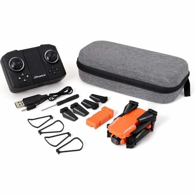 ジーフォース Leggero レジェーロ orange オレンジ フォルダブルドローン GB181 ドローン カメラ付 4K 2K 軽量 ケース付 G-FORCE