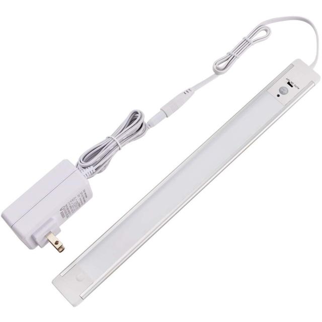ELPA エルパ LEDバーライト(多目的灯) 30cm 電球色 明暗人感センサー 角度調節可能 導光板使用 スリム ALT-2030PIR(L)の通販は 5,461円