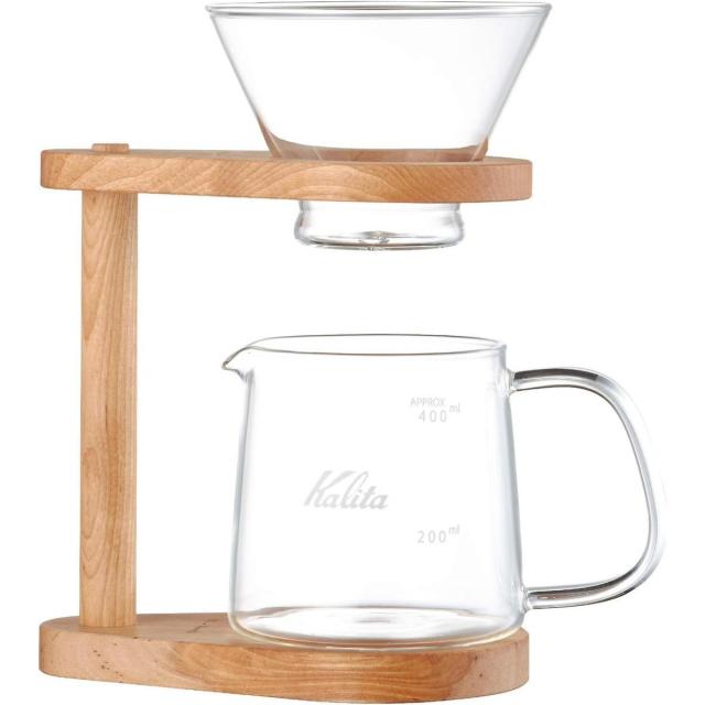 Kalita カリタ 44304 WDG-185 スタンドセット コーヒードリッパーセット ネオウッド Jug400 ポアオーバー ハンドドリップ ウェーブフィルター185