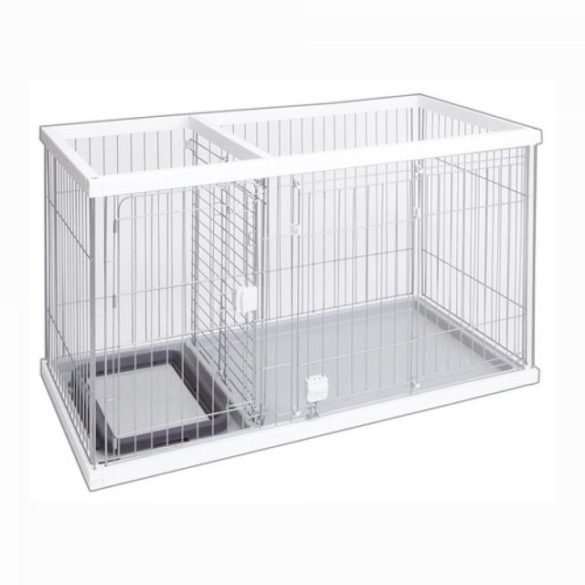 【2F】 【在庫有・即納】 ぺティオ (Petio) トイレのしつけが出来る ドッグルームサークル ホワイト レギュラー　トイレ付 超小型犬-小型犬向き 14,652円