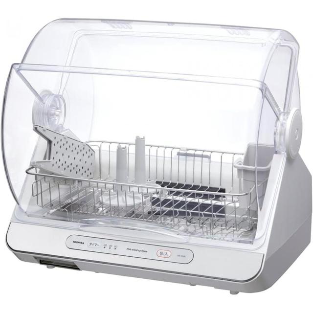 【12月26日発送予定】TOSHIBA 東芝 食器乾燥器 VD-V10S(W) ホワイト 6人用 乾燥器 乾燥機 ステンレスクリーントレイ コンパクト まな板乾燥 食器洗い乾燥機