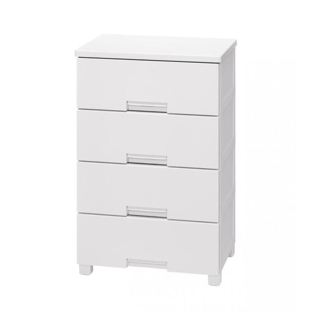 天馬 フィッツチェスト 5504 完成品チェスト 4段 ホワイト (幅55×奥行41×高さ85cm)