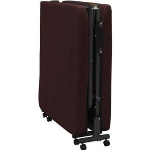 【I】【代引不可】アイリスオーヤマ ベッド 折りたたみベッド シングル 収納 低反発 14段階リクライニング 完成品 ブラウン OTB-TRN【北海道・沖縄・離島不可】の通販は