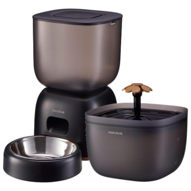 マルカン ナクラム ペット用オートフィーダ−アンドファウンテン DA-459　犬・猫用 給餌器 給水器 ペット家電