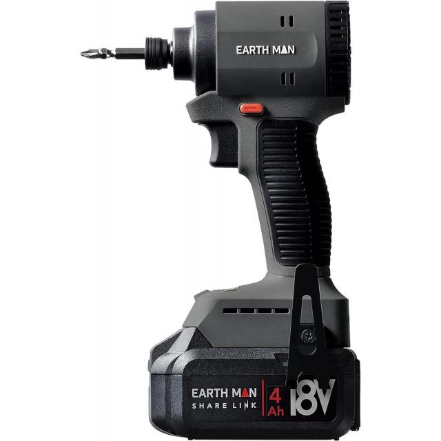 高儀 EARTH MAN SHARE LINK 18V充電式 ブラシレス インパクトドライバー SL-BIDR180-AS 3段階トルク切替 DIY_1
