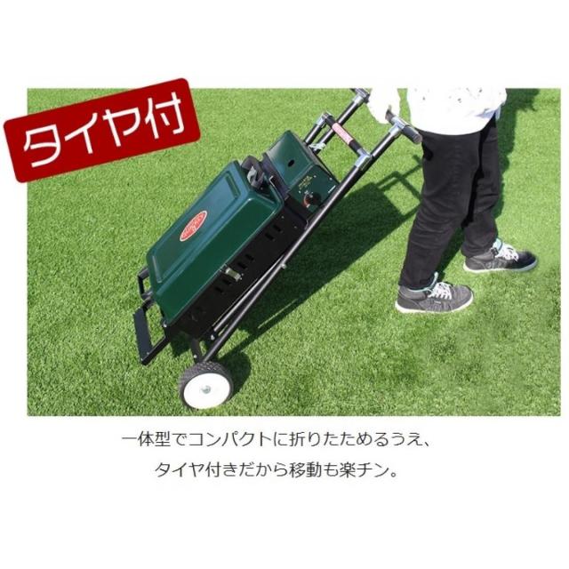 ニチネン カセットガス式BBQグリル QUICKLY(クイックリー)II CBS-333 組立式 タイヤ付き バーベキュー 焼肉 後片づけ楽々 【沖縄・離島不可】_3