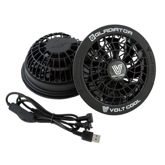 【在庫有・即納】空調ｳｪｱ「ﾍﾞｽﾄ×ﾌｧﾝ×ﾊﾞｯﾃﾘｰ 3点ｾｯﾄ」ﾈｲﾋﾞｰ XXLｻｲｽﾞ【VOLTCOOL×GRADIATOR】熱中症対策 ﾌｧﾝﾍﾞｽﾄ 空冷服 男女兼用_3