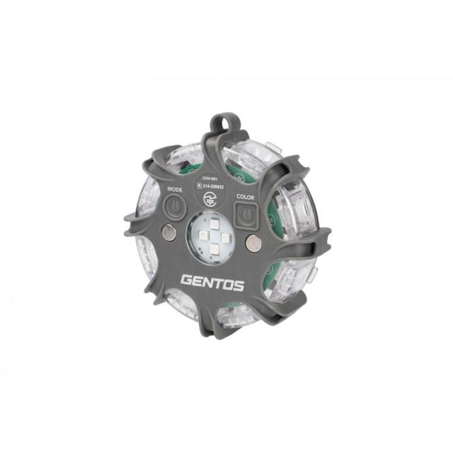 GENTOS ワイヤレスワーニングライト (8台セット) GZW-RBY-8 ジェントス 無線連動ライト 3色切り替え