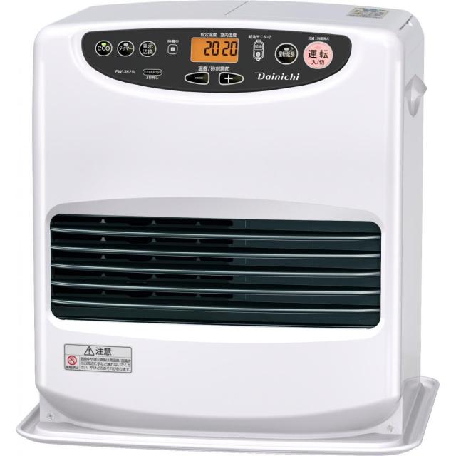 ダイニチ Dainichi 石油ファンヒーター FW-3625L-W ムーンホワイト【木造10畳/コンクリート13畳】大容量タンク 石油 暖房
