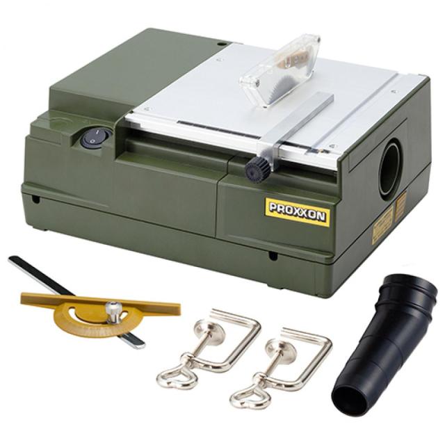 プロクソン ミニサーキュラソウ テーブルEX 小型 卓上丸鋸盤 PROXXON No.27006 木材 プラスチック 軽金属 直線切り 角度切りの通販は