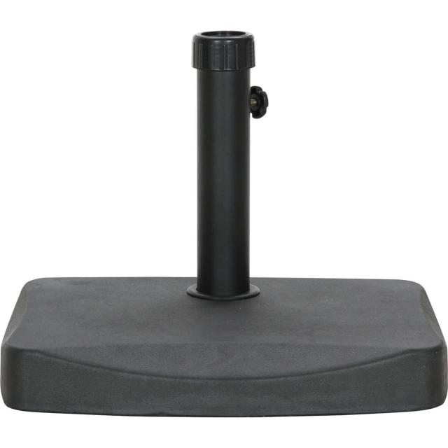 【I】不二貿易 ガーデン パラソルベース 20kg 半円パラソル専用 ラック パラソルスタンド ボルト固定 幅48×奥行37×高さ35cm 30500の通販は