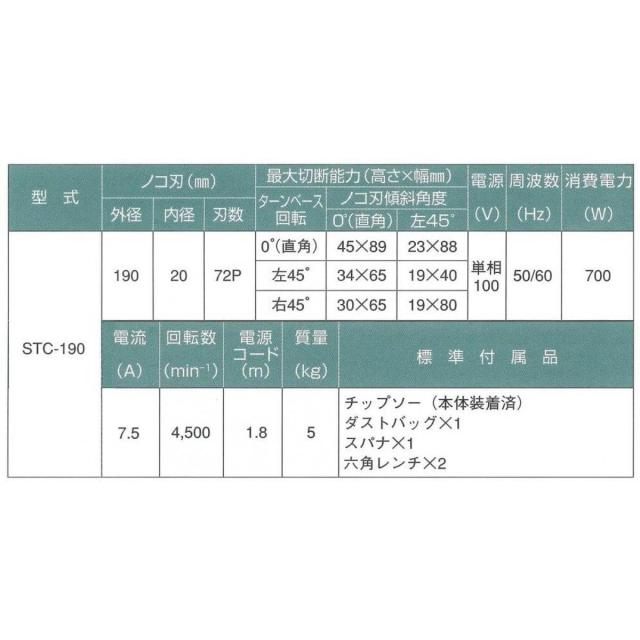 【在庫有・即納】電動丸鋸 丸のこ 丸ノコ マルノコ まるのこ 卓上 高速切断 新興製作所 卓上丸ノコ STC-190 電動工具 切断工具 DIY_2