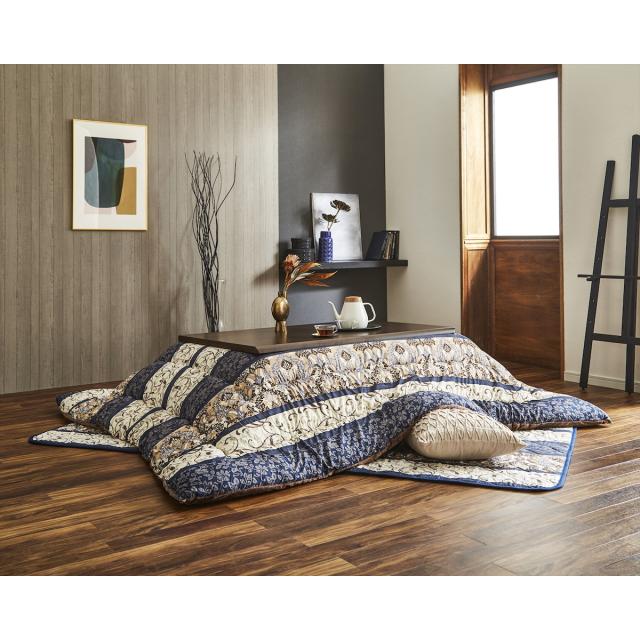 こたつ布団 掛布団 『くるみ』 グリーン 約205×205cm 【北海道・沖縄