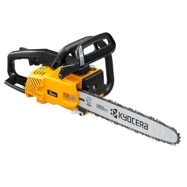 京セラ 旧リョービ エンジンチェンソー ES-3135 4051002 排気量30.1m 切断長さ350mm リヤハンドル インテンズバー 防振 チェーンソー