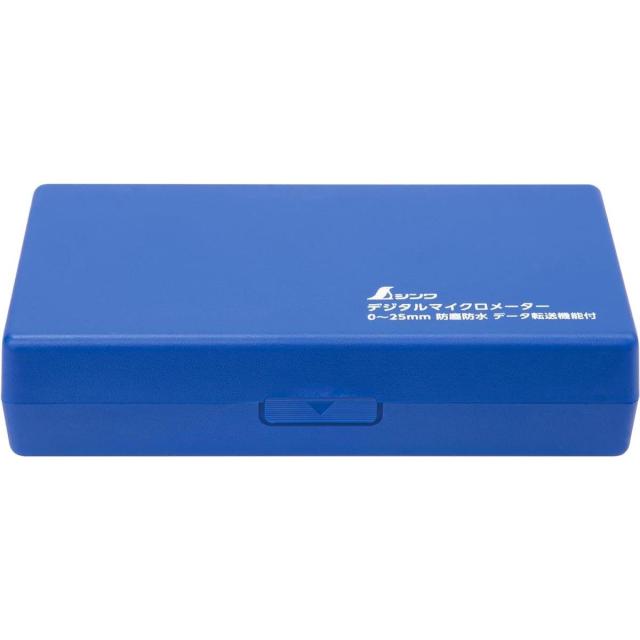 シンワ測定 デジタルマイクロメーター 0〜25mm 防塵防水 データ転送機能付 19825 Bluetooth付 ゼロセット機能付 ケースつき_5