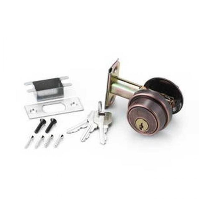 ハイロジック G-170 シリンダー本締錠 60mm 銅色 3本キー 00071170-001