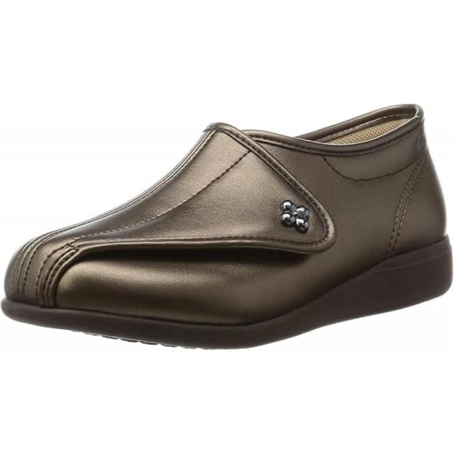 アサヒシューズ 快歩主義  婦人 靴 L011 ブロンズスムース 22.0cm 3E 軽量 転倒予防 リハビリ シューズ レディース 日本製の通販は 5,443円