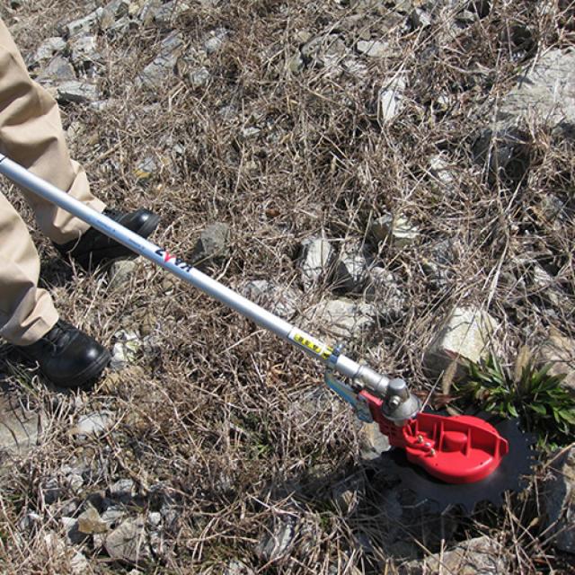 ニシガキ 安全回転 バリカン 草刈丸R 取り付け簡単 【動画】 ニシガキ 草刈丸R N-837 下刃逆回転 ハサミ式バリカン 刈払機取付