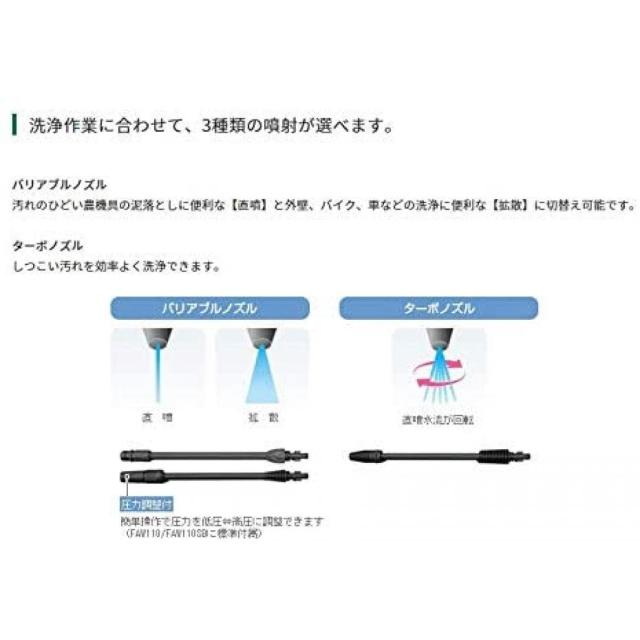 HiKOKI ハイコーキ 高圧洗浄機 FAW110 洗車 洗浄 強力洗浄 大掃除 泥
