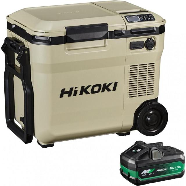【４月中旬入荷予定】【入荷次第発送】 保冷温庫 冷蔵庫 HiKOKI(ハイコーキ) 14.4V/18V コードレス 冷温庫 容量18L サンドベージュ UL18DC (WMBZ)
