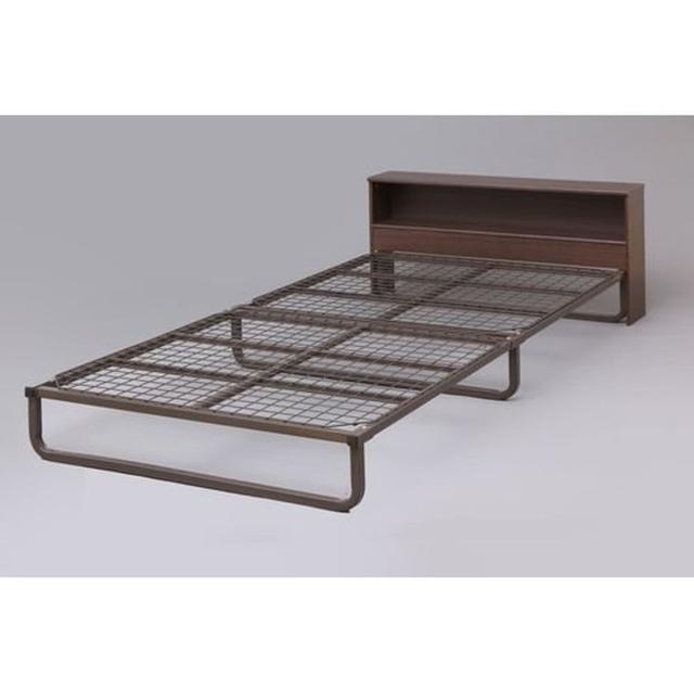 アイリスオーヤマ ヘッドボード付きスチールベッドフレームFMB-SBシングルサイズの通販は