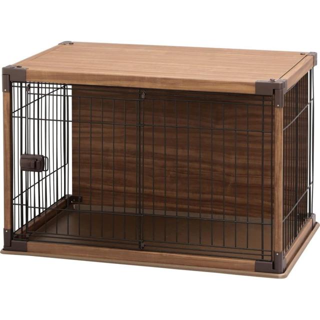 【I】【代引不可】アイリス  インテリアウッディサークル PIWS-960 ダークブラウン  ペット用  幅97.5×高63.5cm 犬舎【北海道・沖縄・離島不可】の通販は