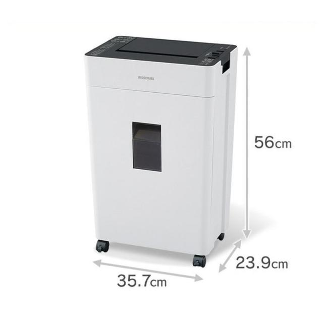 【I】【代引き不可】アイリス オートフィードシュレッダー Ａ４ ６０枚 マイクロクロスカット ＡＦＳＲ６０Ｍ ホワイト【北海道・沖縄・離島不可】