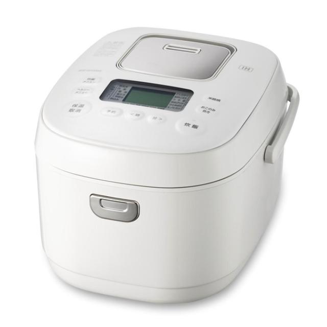 アイリスオーヤマ IHジャー炊飯器 5.5合 RC-IKA50-W ホワイト 50銘柄炊き 極厚火釜使用 ヘルシーメニュー 低糖質 大火力