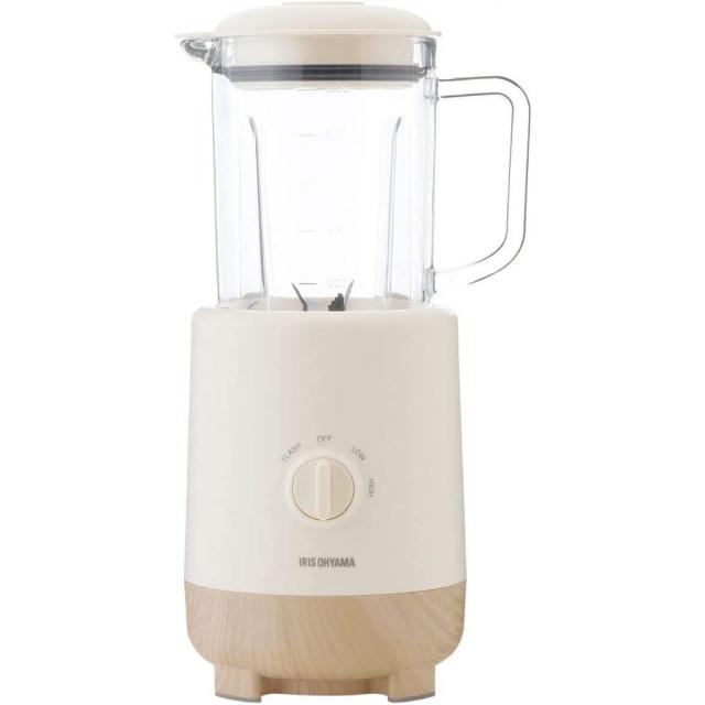 アイリスオーヤマ ミキサー IJM-S101-C アイボリー 1000ml 氷OK ブラックチタンコート パワフル 6枚刃