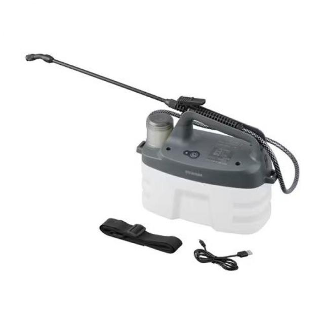 アイリスオーヤマ 充電式 噴霧器 JF-4000 ホワイトグレー USB Type-C 除草 容量4L 害虫駆除 雑草 駆除 水やり 電動 園芸 ガーデニング
