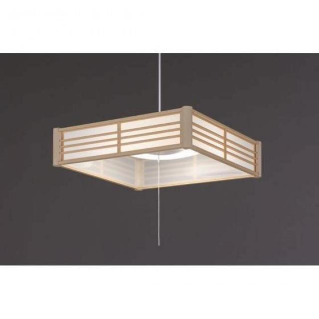 アイリスオーヤマ 和風 LED ペンダントライト 調光 〜6畳?PL6D-J2 和室 リモコン付 プルスイッチ 上下発光