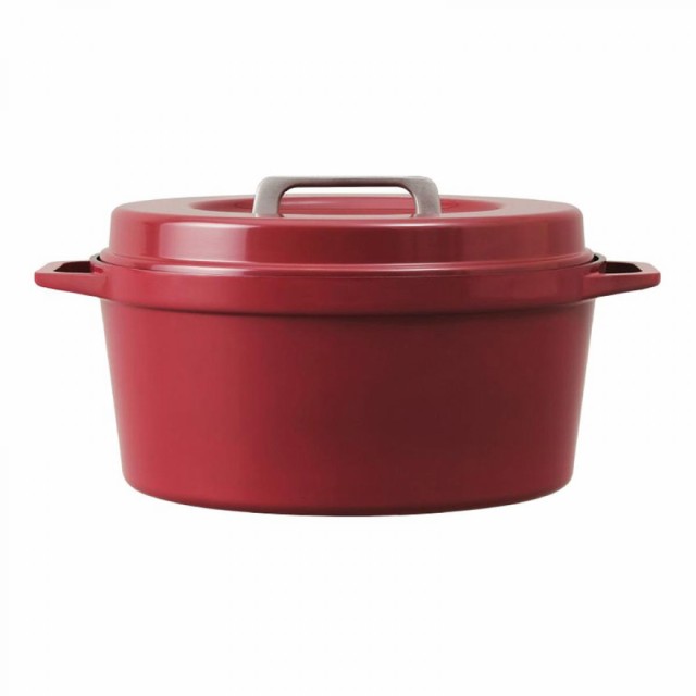 アイリスオーヤマ 無加水鍋 COTOCO 26cm SMKSN-S26 ビーツレッド IH ガス火 両手鍋 煮る 蒸す 炊く 茹でる 焼く 炒めるの通販は
